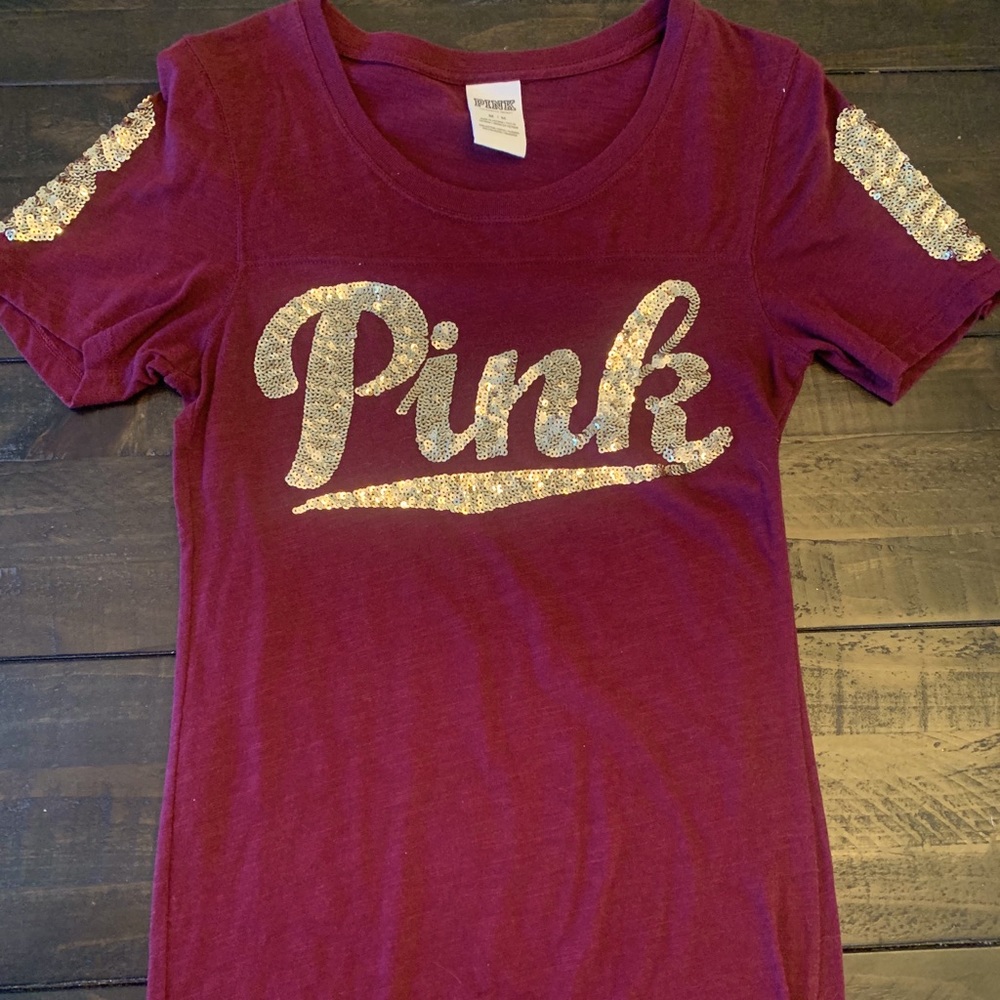 PINK Victoria’s Secret Sequin T Shirt
